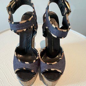 Giuseppe Zanotti Denim Platform Sandal